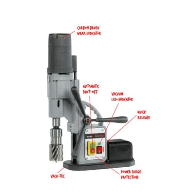 สว่านแท่นสูญญากาศ Euroboor Vac50.S+