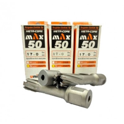 ดอกสว่านเจ็ทบอช UNIKA TCT Weldon เม็ดมีดคาร์ไบด์ ความลึก 50-100 mm.
